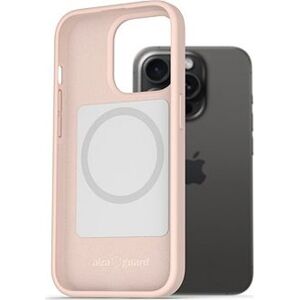 AlzaGuard Magsafe Silicone Case na iPhone 15 Pro Max ružový