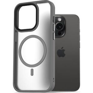 AlzaGuard Matte Case Compatible with Magsafe pre iPhone 15 Pro sivý