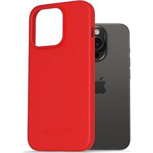 AlzaGuard Matte TPU Case na iPhone 15 Pro červený