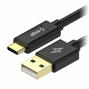 AlzaPower Core Charge USB-A to USB-C 2.0 3m čierny