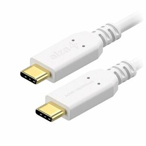 AlzaPower Core USB-C to USB-C 2.0 60W 3m biely
