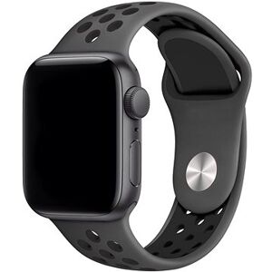 Eternico Sporty na Apple Watch 38 mm/40 mm/41 mm Deep Black and Gray