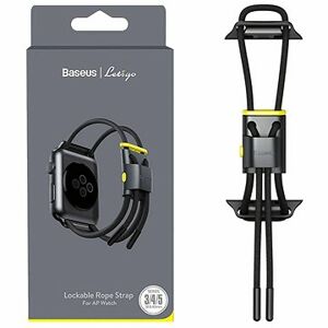 Baseus Lockable Rope Strap pre Apple Watch 38/40/41mm Grey & Yellow