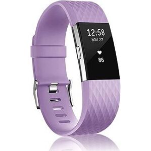 BStrap Silicone Diamond pro Fitbit Charge 2 lavender, velikost S