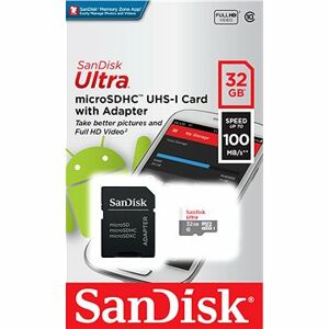 SanDisk microSDHC Ultra Lite 32 GB + SD adaptér