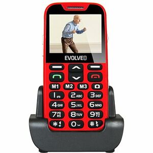 EVOLVEO EasyPhone XD, červeno-strieborný