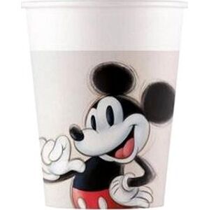 GoDan Papierové tégliky Myšiak Mickey – Minnie Mouse 200 ml, 8 ks