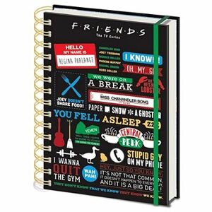 Friends – Infographic – zápisník s krúžkovou väzbou