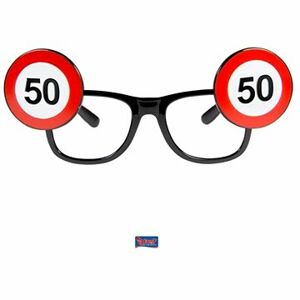 Párty okuliare, narodeniny, dopravná značka – 50