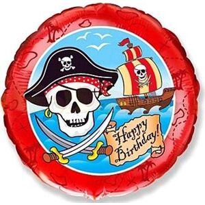Balón fóliový pirát –´happy birthday – narodeniny – 45 cm