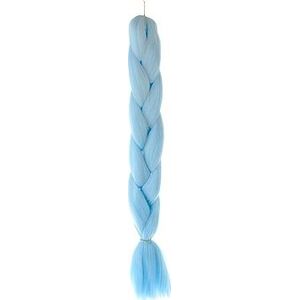 Soulima - Vlasy, kanelové syntetické vrkoče ombre modré