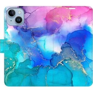 iSaprio flip pouzdro BluePink Paint pro iPhone 14