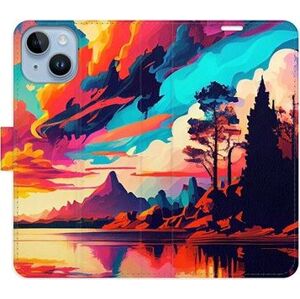 iSaprio flip pouzdro Colorful Mountains 02 pro iPhone 14