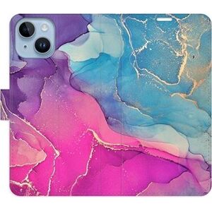 iSaprio flip pouzdro Colour Marble 02 pro iPhone 14