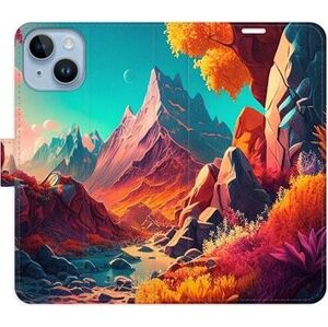 iSaprio flip pouzdro Colorful Mountains pro iPhone 14
