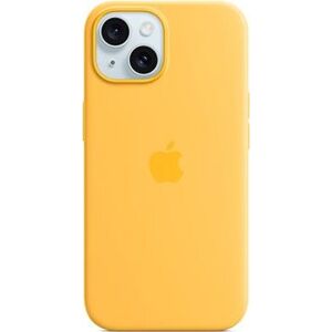 Apple iPhone 15 Silikónový kryt s MagSafe lúčovo žltý
