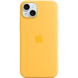 Apple iPhone 15 Plus Silikónový kryt s MagSafe lúčovo žltý