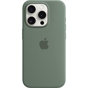 Apple iPhone 15 Pro Silikónový kryt s MagSafe cyprusovo zelený