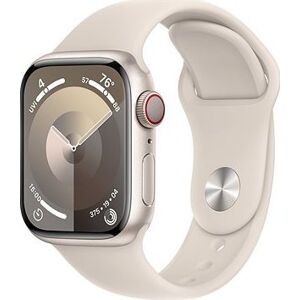 Apple Watch Series 9 41mm Cellular Hviezdno biely hliník s hviezdno bielym športovým remienkom – S/M