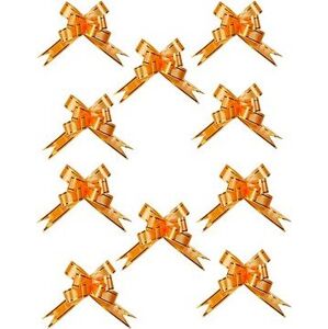 LAALU Súprava 10 ks stúh: Stuhy sťahovacie oranžové 39 cm