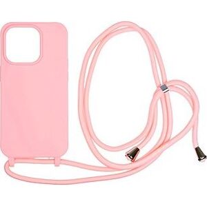 Mobile Origin Lanyard Case Pink iPhone 14 Pro