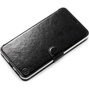 Mobiwear Flip puzdro pre Samsung Galaxy M52 5G – C_BLS Black & Gray so sivým vnútrajškom