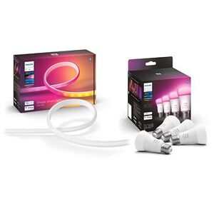 Philips Hue Gradient Lightstrip + White and Color Ambiance 6,5 W 800 E27 4 ks