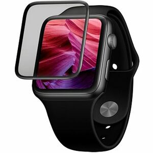 FIXED 3D Full-Cover s aplikátorom pre Apple Watch 40 mm čierne