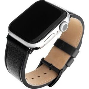 FIXED Leather Strap na Apple Watch 38/40/41mm čierny