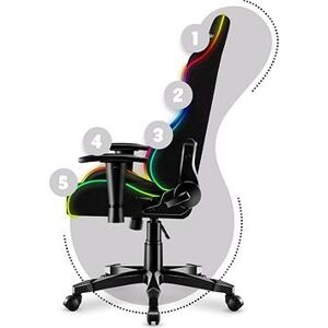 Huzaro Dětská herní židle HZ-Ranger 6.0, RGB mesh, černá