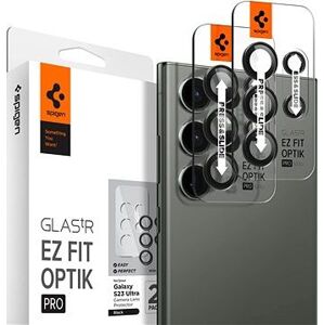 Spigen Glass EZ Fit Optik Pro 2 Pack Black Samsung Galaxy S23 Ultra