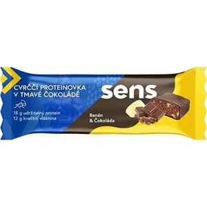 SENS Cvrčia Proteínovka v tmavej čokoláde 60g, banán & čokoláda