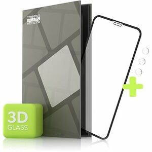 Tempered Glass Protector pre iPhone 11 Pro Max – 3D Case Friendly, Čierne + sklo na kameru