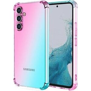 TopQ Kryt Samsung A54 5G Shock duhový mentolovo-růžový 93221