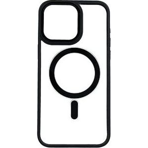 TopQ Kryt Magnetic iPhone 15 Pro Max pevný s černým rámečkem 105294
