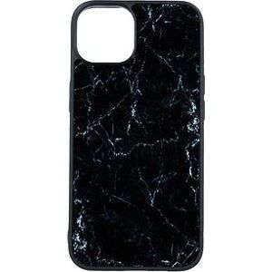 TopQ Kryt Marble iPhone 14 pevný Smoky Black 110476
