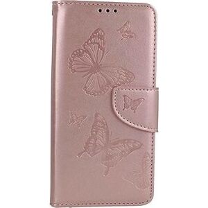 TopQ Pouzdro Samsung A54 5G knížkové Butterfly růžové světlé 111886