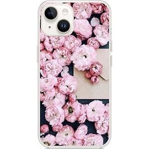 TopQ Kryt iPhone 14 Růžové květy 112480