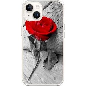 TopQ Kryt iPhone 14 Červená růže 112473