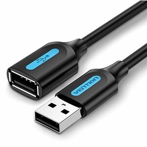 Vention USB 2.0 Male to USB Female Extension Cable 0.5m Black PVC Type