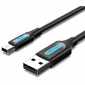 Vention Mini USB (M) to USB 2.0 (M) Cable 0.5 M Black PVC Type