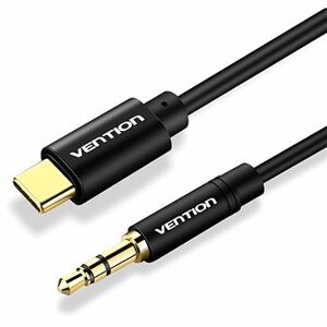 Vention Type-C (USB-C) to 3,5 mm Male Spring Audio Cable 1 m Black Metal Type