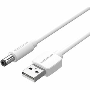 Vention USB to DC 5,5 mm Power Cord 1 m White Tuning Fork Type