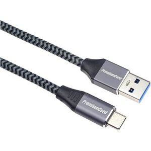 PremiumCord kábel USB-C – USB 3.0 A (USB 3.2 generation 1,3 A, 5 Gbit/s) 1 m