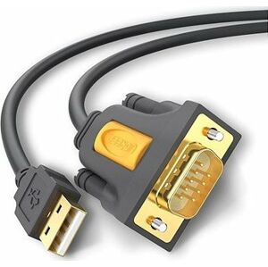 Ugreen USB 2.0 to RS-232 COM Port DB9 (M) Adaptér Cable Black 3 m